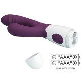 Andre Rabbit Vibrator & G-Punkt-Stimulator Lila von Pretty Love Flirtation | Fesselliebe.de