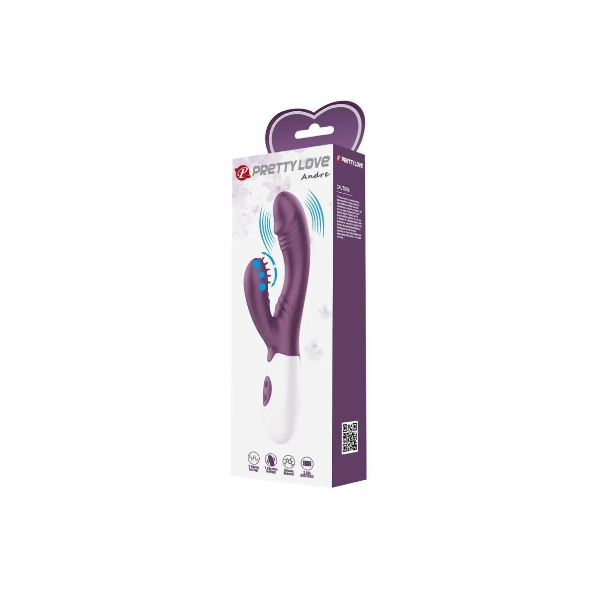 Andre Rabbit Vibrator & G-Punkt-Stimulator Lila von Pretty Love Flirtation | Fesselliebe.de
