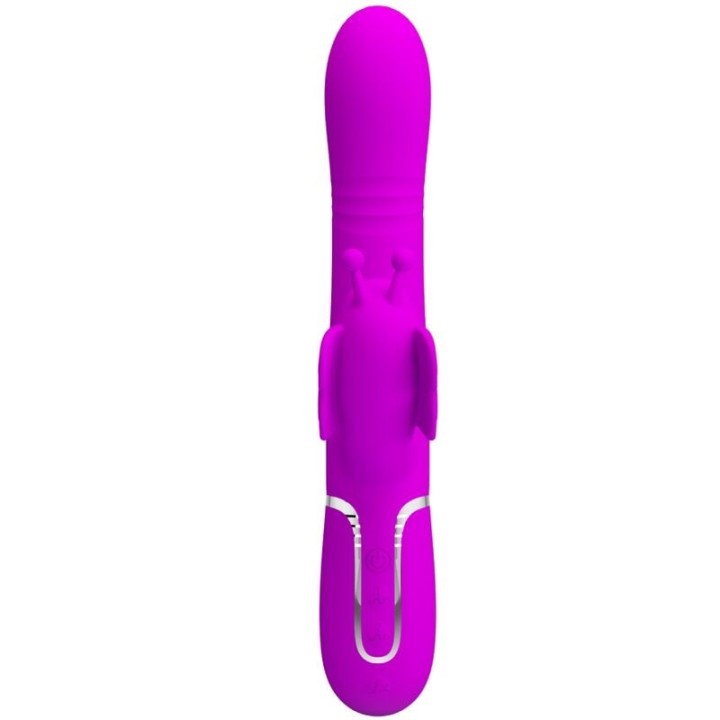 Multifunktions-Rabbitvibrator 4 In 1 Schmetterling Fuchsia von Pretty Love Flirtation | Fesselliebe.de