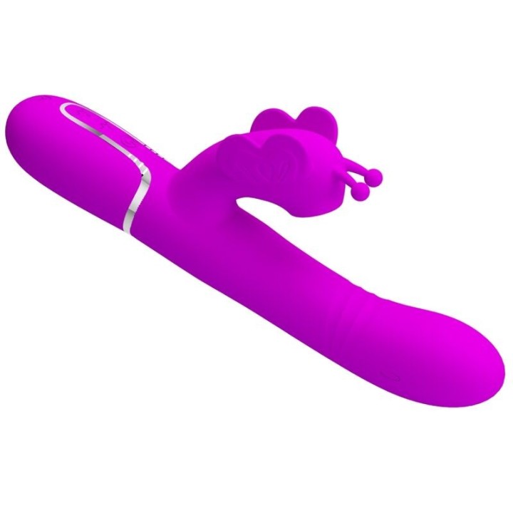 Multifunktions-Rabbitvibrator 4 In 1 Schmetterling Fuchsia von Pretty Love Flirtation | Fesselliebe.de