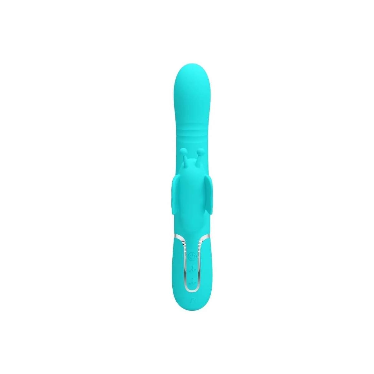 Multifunktions-Rabbitvibrator 4 In 1 Schmetterling Aquagrün von Pretty Love Flirtation | Fesselliebe.de