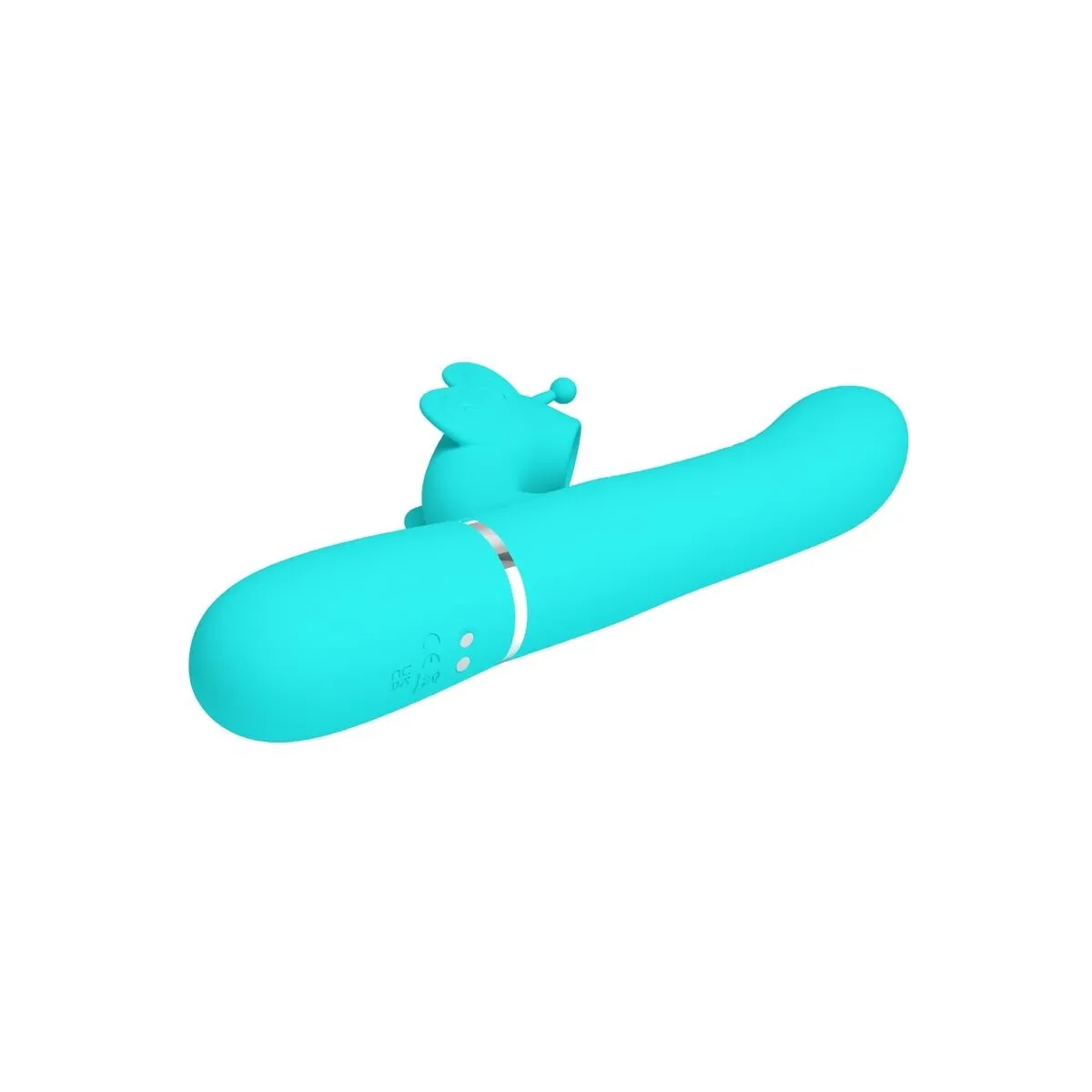 Multifunktions-Rabbitvibrator 4 In 1 Schmetterling Aquagrün von Pretty Love Flirtation | Fesselliebe.de