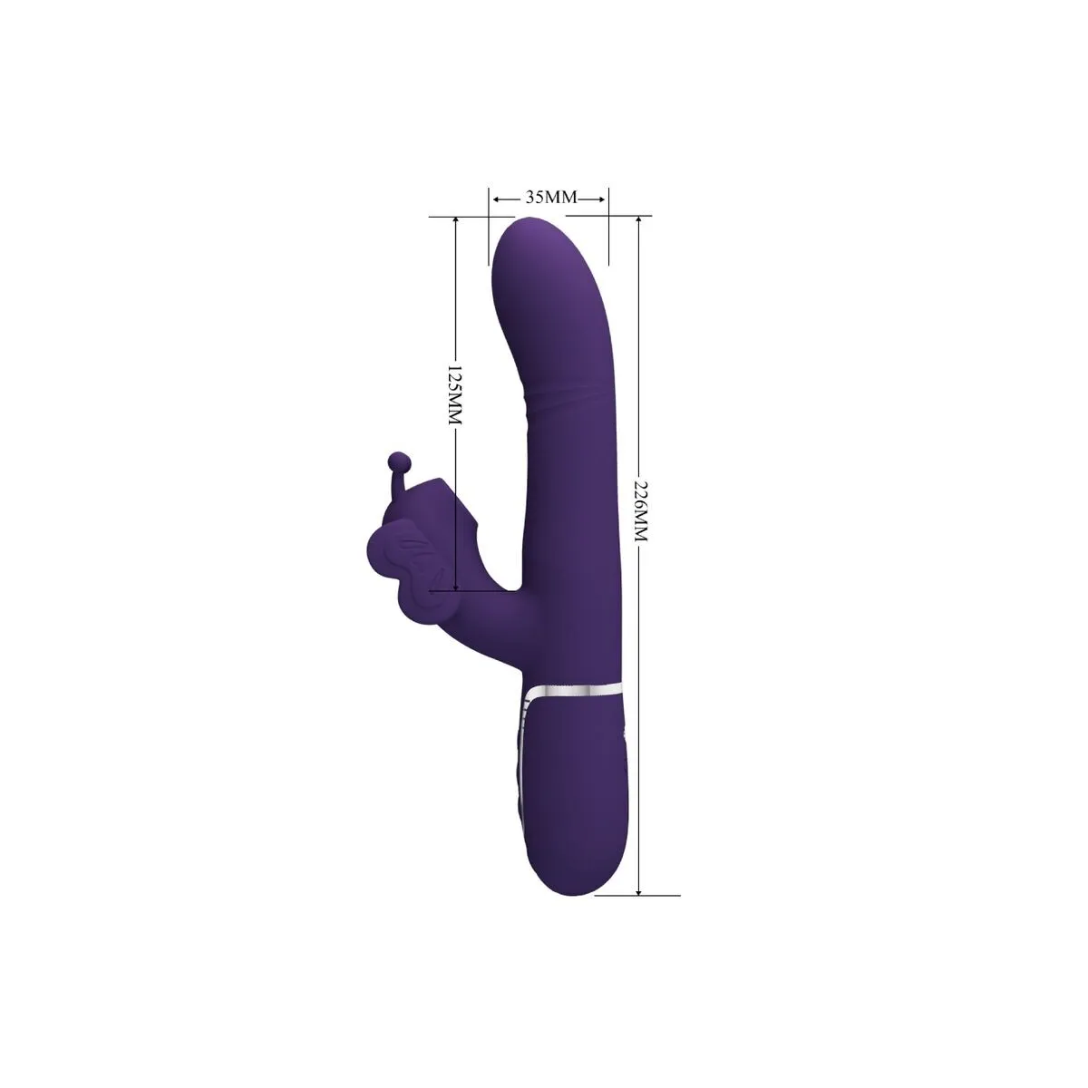 Multifunktions-Rabbitvibrator 4 In 1 Schmetterling Lila von Pretty Love Flirtation | Fesselliebe.de