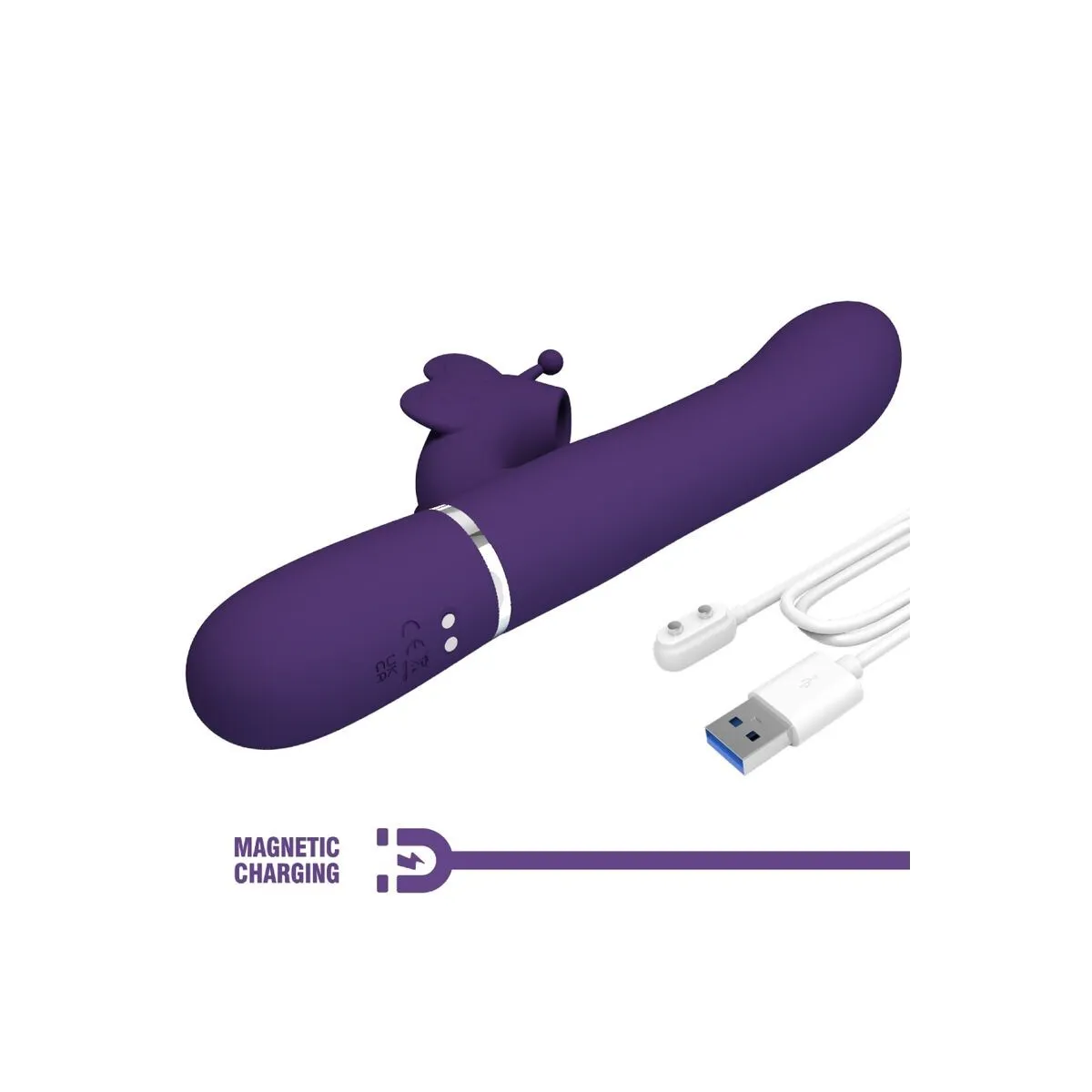 Multifunktions-Rabbitvibrator 4 In 1 Schmetterling Lila von Pretty Love Flirtation | Fesselliebe.de