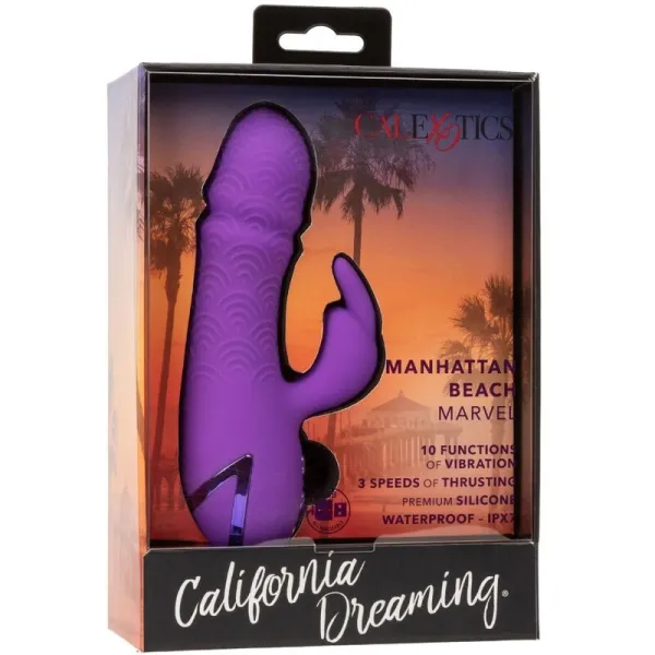 Manhattan Beach Marvel Vibrator Rabbit Lila von California Dreaming von Calexotics | Fesselliebe.de