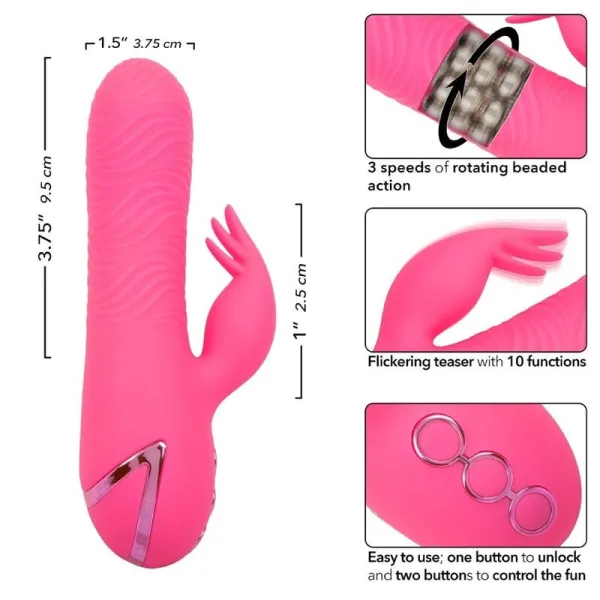 Sacramento Sweetie Vibrator Rabbit Pink von California Dreaming von Calexotics | Fesselliebe.de