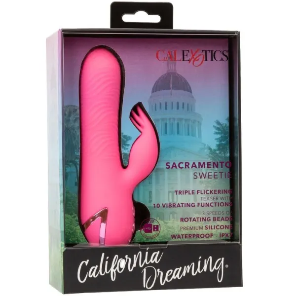 Sacramento Sweetie Vibrator Rabbit Pink von California Dreaming von Calexotics | Fesselliebe.de