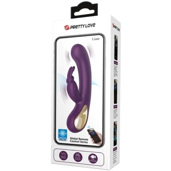 Liam Rabbit Vibrator und G-Punkt-Stimulator Lila von Pretty Love Flirtation | Fesselliebe.de