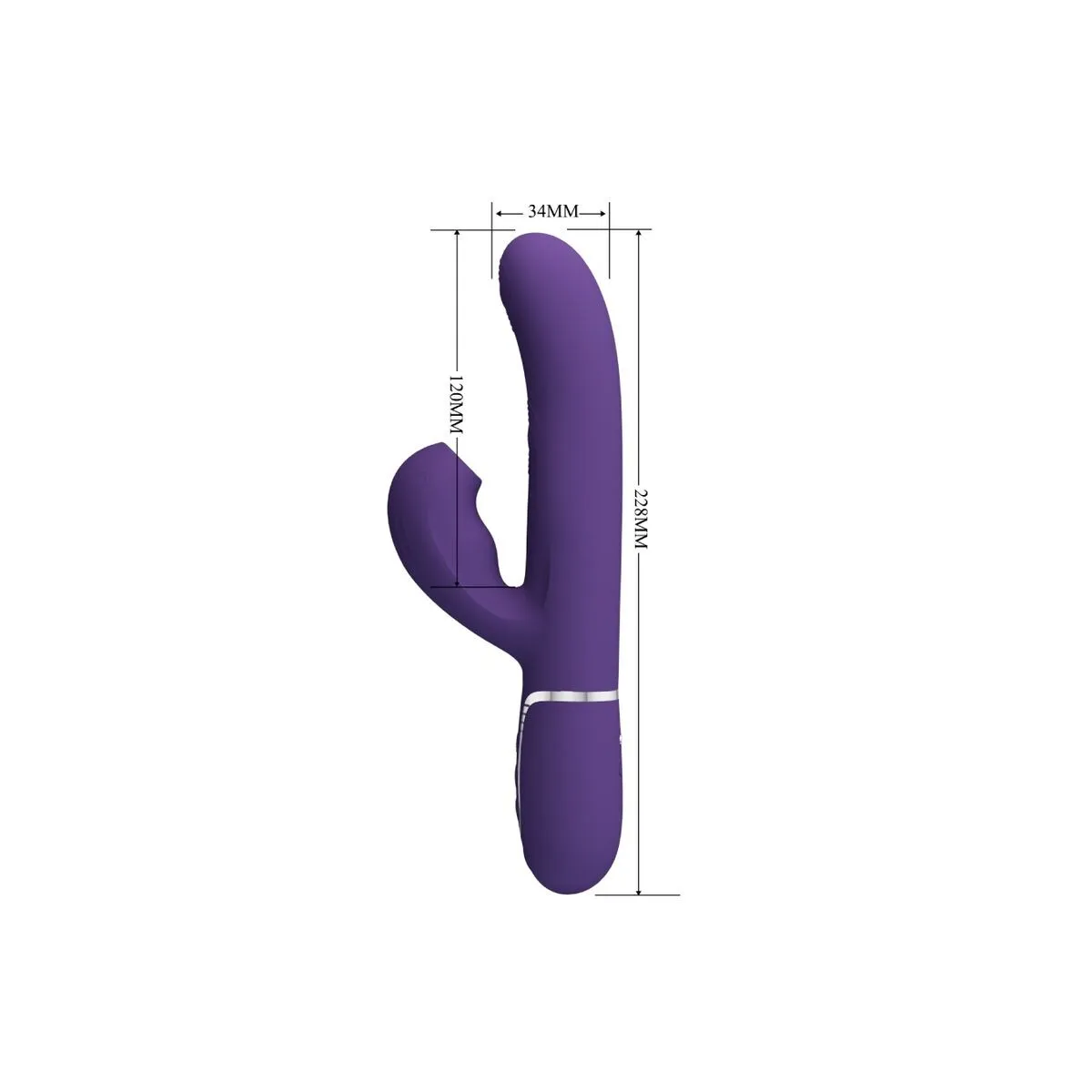 Perlita G-Spot Vibrator 3 In 1 Multifunktions-Lila von Pretty Love Flirtation | Fesselliebe.de