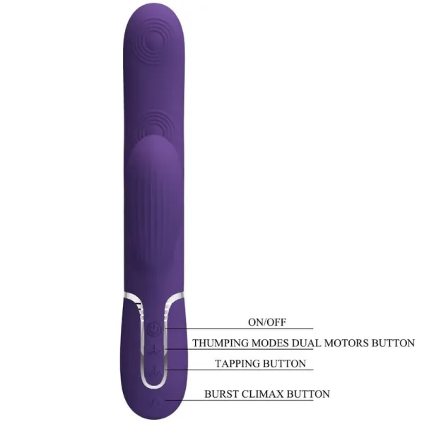 Perlita G-Spot Vibrator 3 In 1 Multifunktions-Lila von Pretty Love Flirtation | Fesselliebe.de