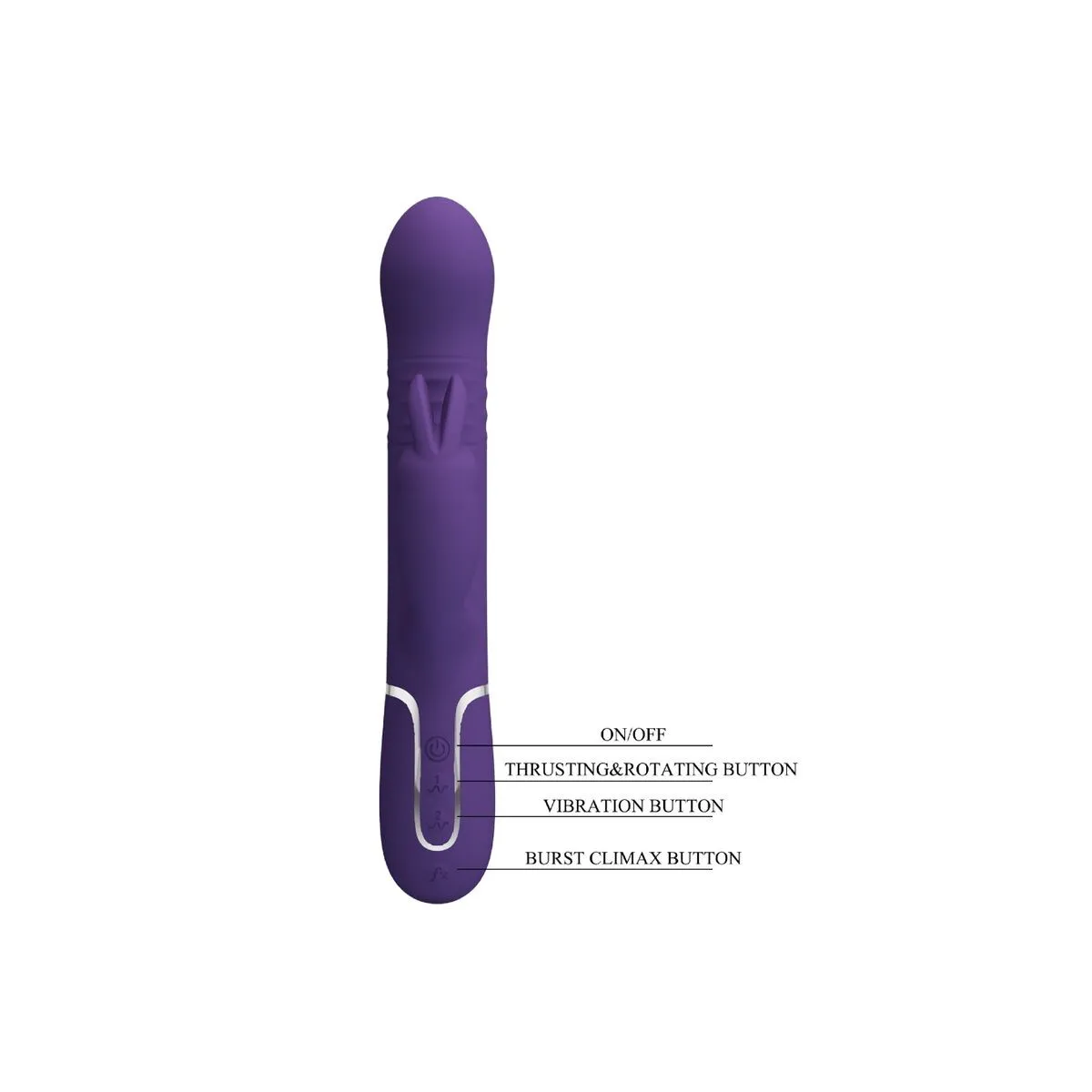Coale Rabbit Vibrator 4 In 1 Lila von Pretty Love Flirtation | Fesselliebe.de