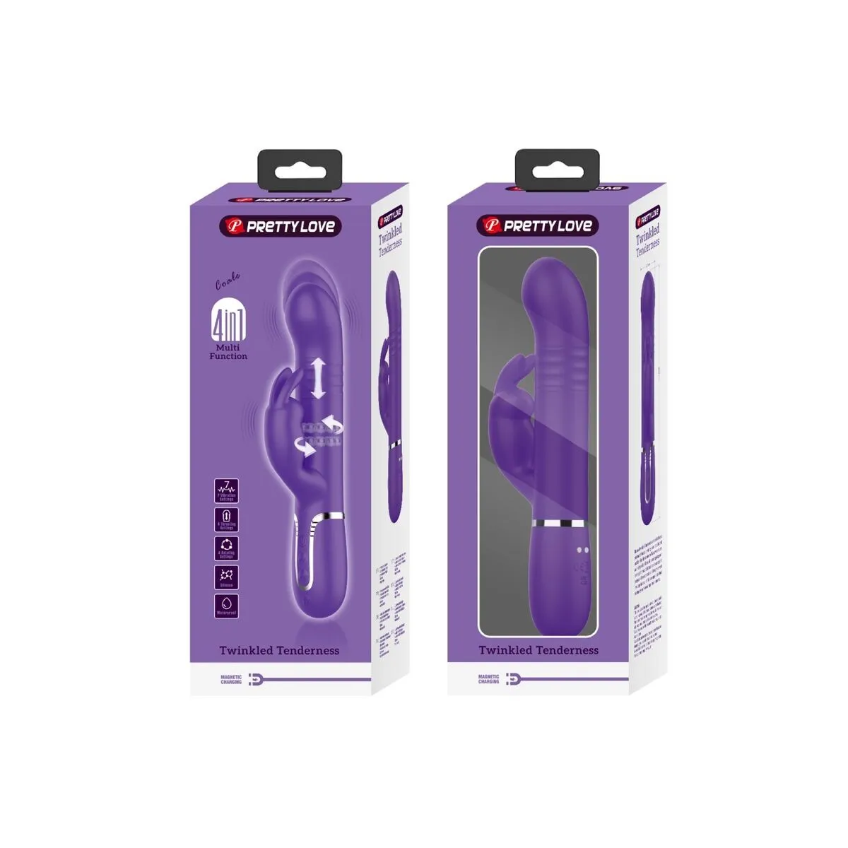 Coale Rabbit Vibrator 4 In 1 Lila von Pretty Love Flirtation | Fesselliebe.de
