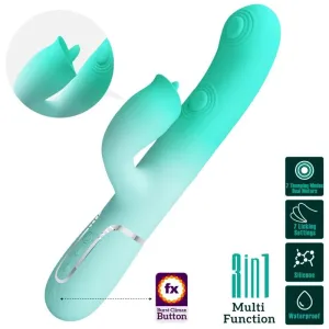 Gigi Multifunktions-Rabbit-Vibrator Aquagrün von Pretty Love Flirtation | Fesselliebe.de