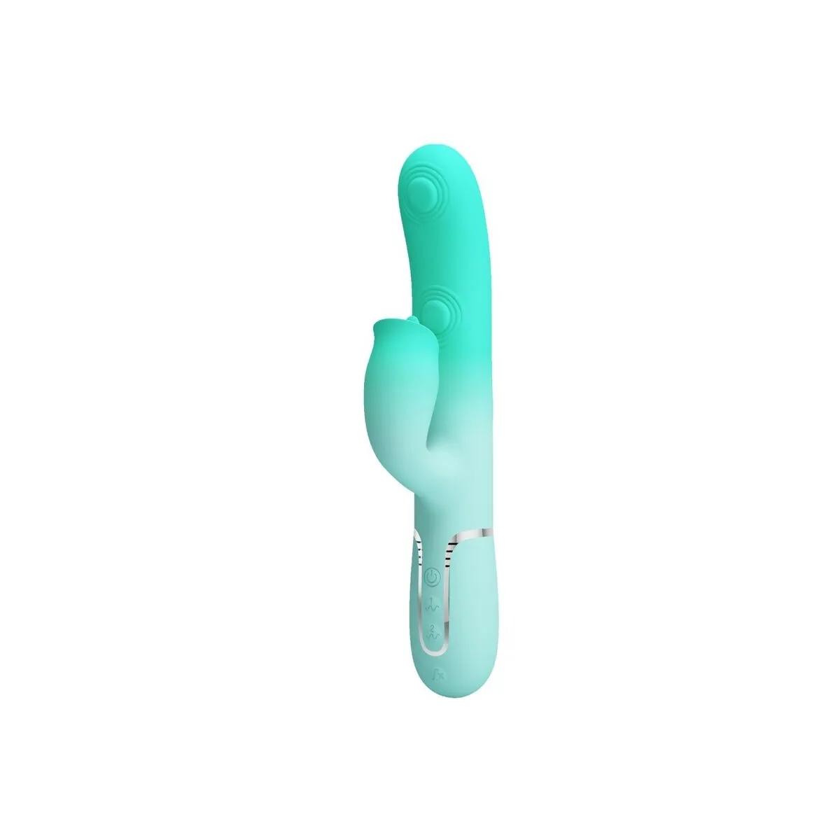 Gigi Multifunktions-Rabbit-Vibrator Aquagrün von Pretty Love Flirtation | Fesselliebe.de