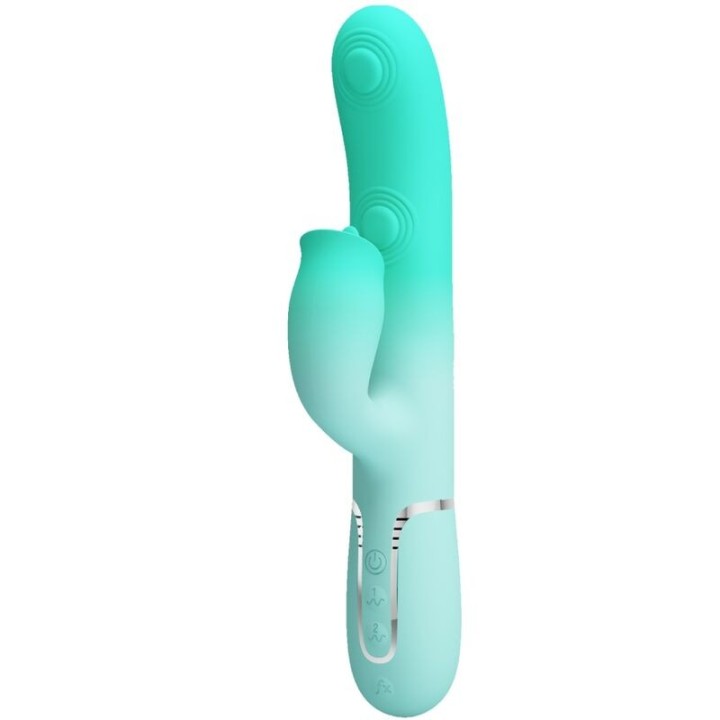 Gigi Multifunktions-Rabbit-Vibrator Aquagrün von Pretty Love Flirtation | Fesselliebe.de