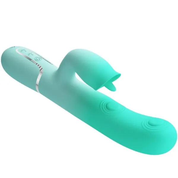 Gigi Multifunktions-Rabbit-Vibrator Aquagrün von Pretty Love Flirtation | Fesselliebe.de