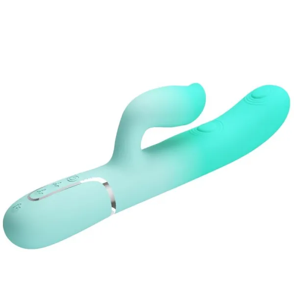 Gigi Multifunktions-Rabbit-Vibrator Aquagrün von Pretty Love Flirtation | Fesselliebe.de