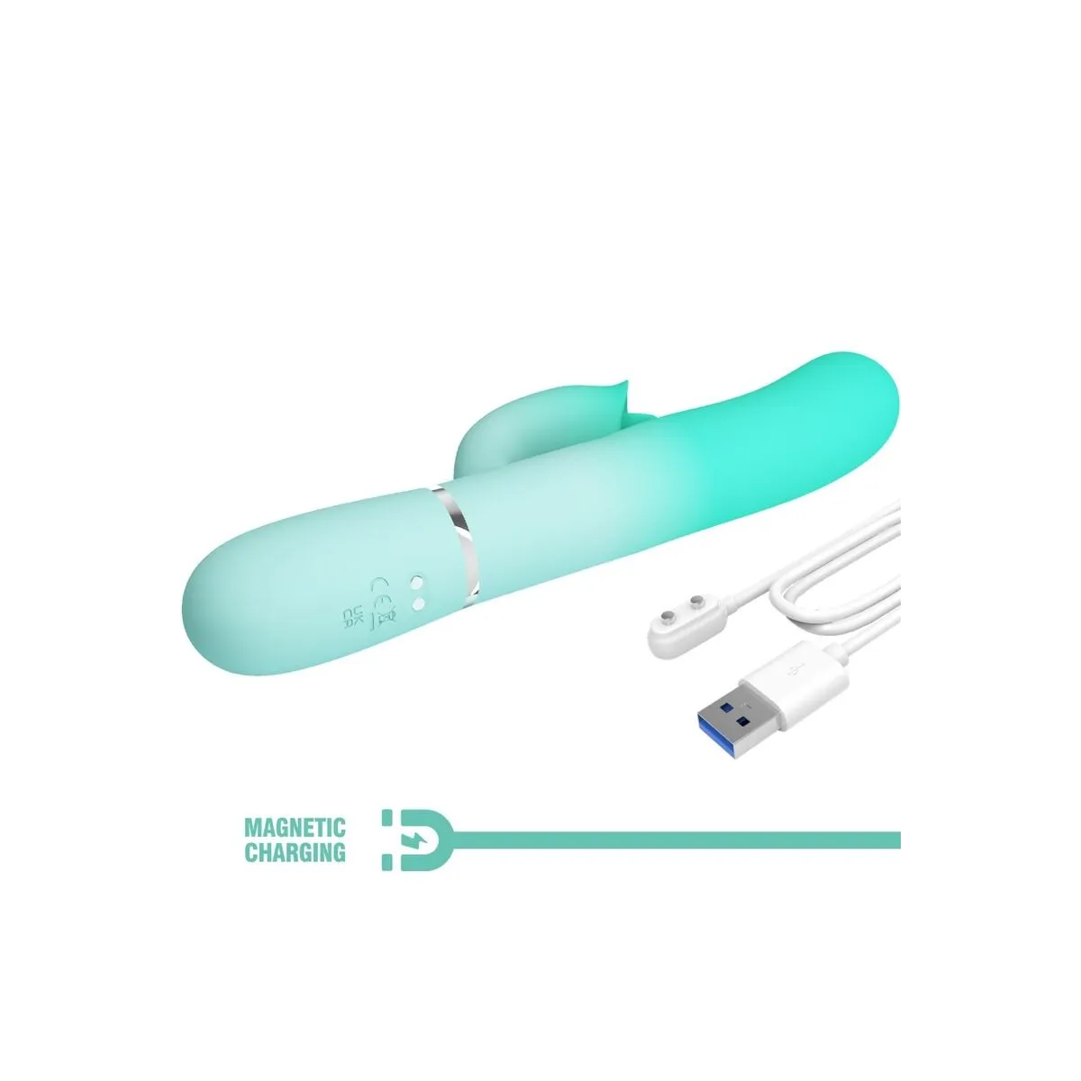 Gigi Multifunktions-Rabbit-Vibrator Aquagrün von Pretty Love Flirtation | Fesselliebe.de