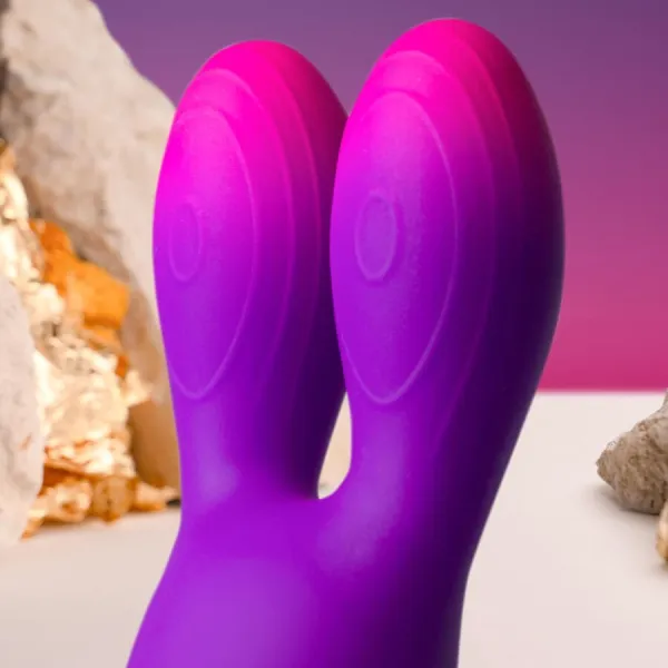 Glo-Girl Bunny Lila Flexibler Vibrator von Rocks-Off | Fesselliebe.de