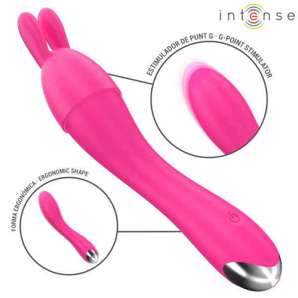 Cher Vibrator mit 20 Muster und Austauschbaren Aufsätzen von Intense Fun | Fesselliebe.de