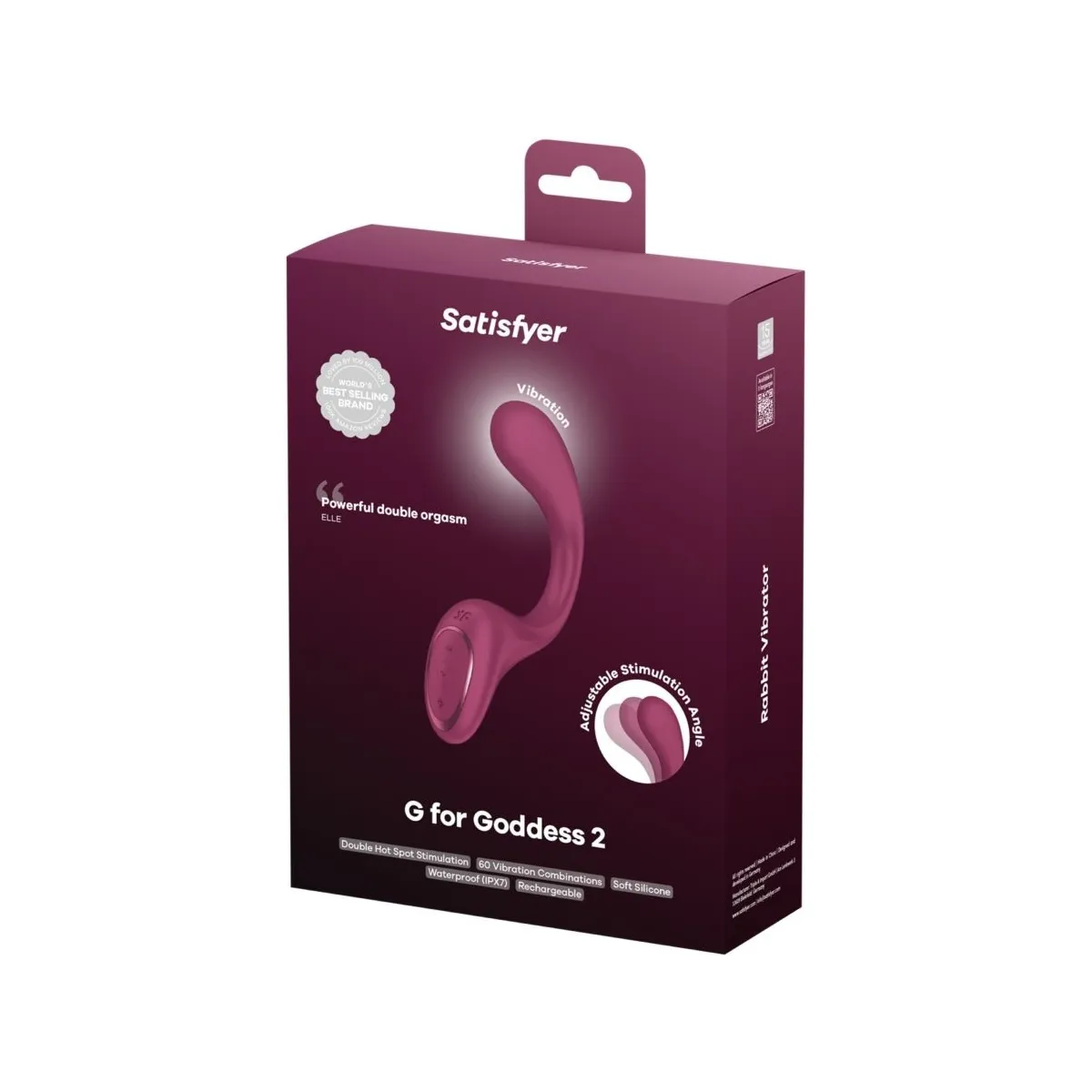 G For Goddess 2 Rabbit Vibrator Flasche Bordeaux von Satisfyer Vibrator | Fesselliebe.de