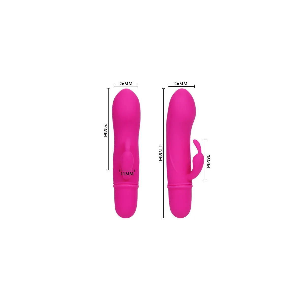 Flirtation Vibrator mit Rabbit Caesar von Pretty Love Flirtation | Fesselliebe.de