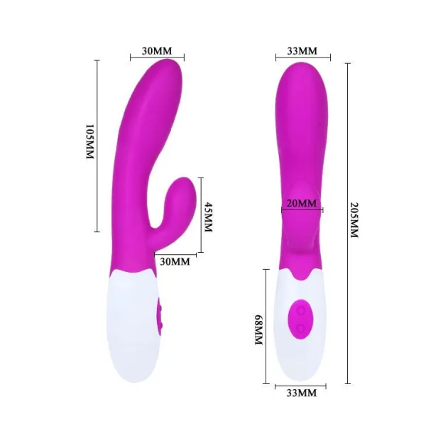 Flirtation Alvis Vibrator mit Klitoris-Stimulator von Pretty Love Flirtation | Fesselliebe.de