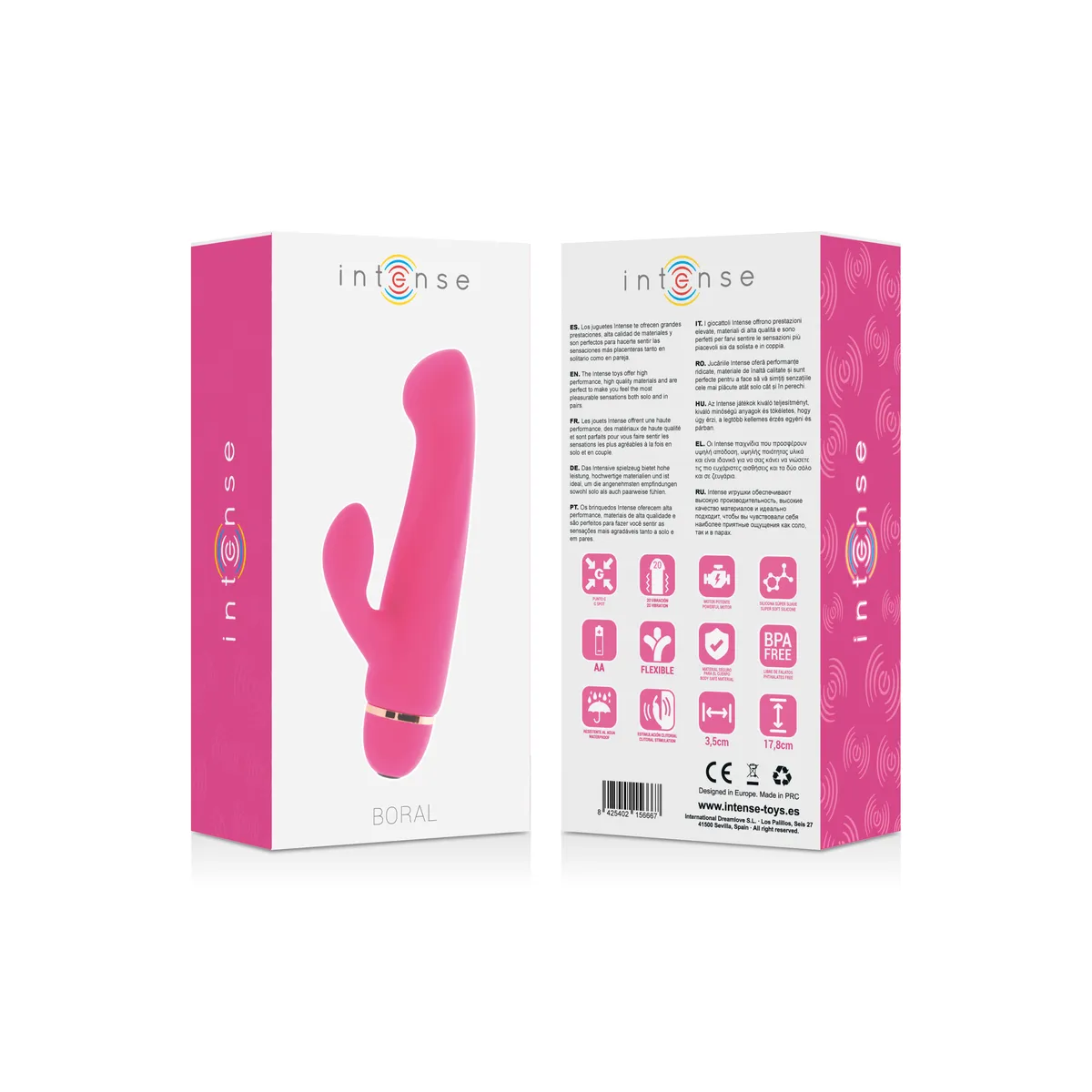 Boral 20 Geschwindigkeiten Silikon Rosa von Intense Fun | Fesselliebe.de