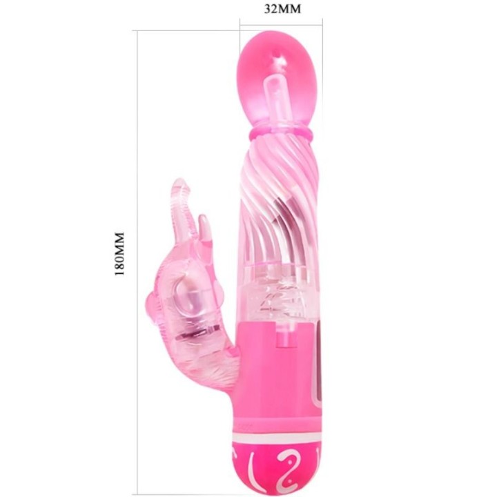 Multispeedvibrator mit Rosa Stimulator von Baile Vibrators | Fesselliebe.de