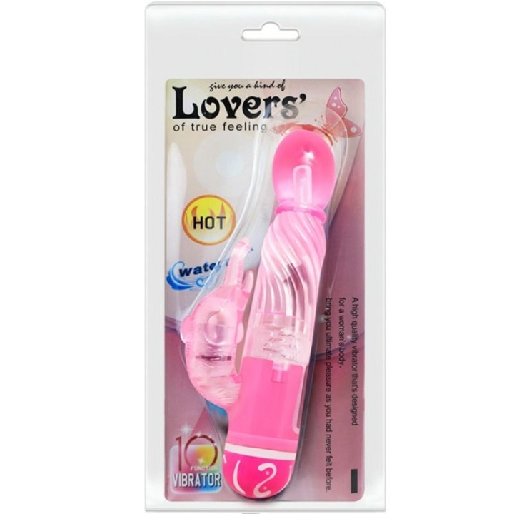 Multispeedvibrator mit Rosa Stimulator von Baile Vibrators | Fesselliebe.de