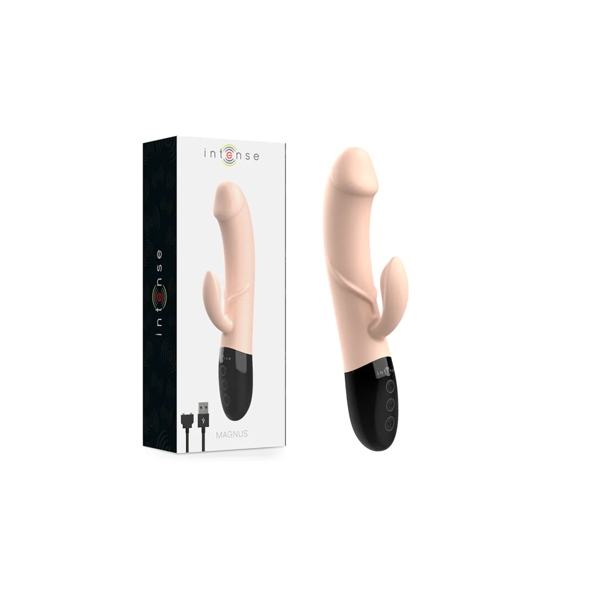 Natürlicher wiederaufladbarer Vibrator Magnus Dual von Intense Fun | Fesselliebe.de