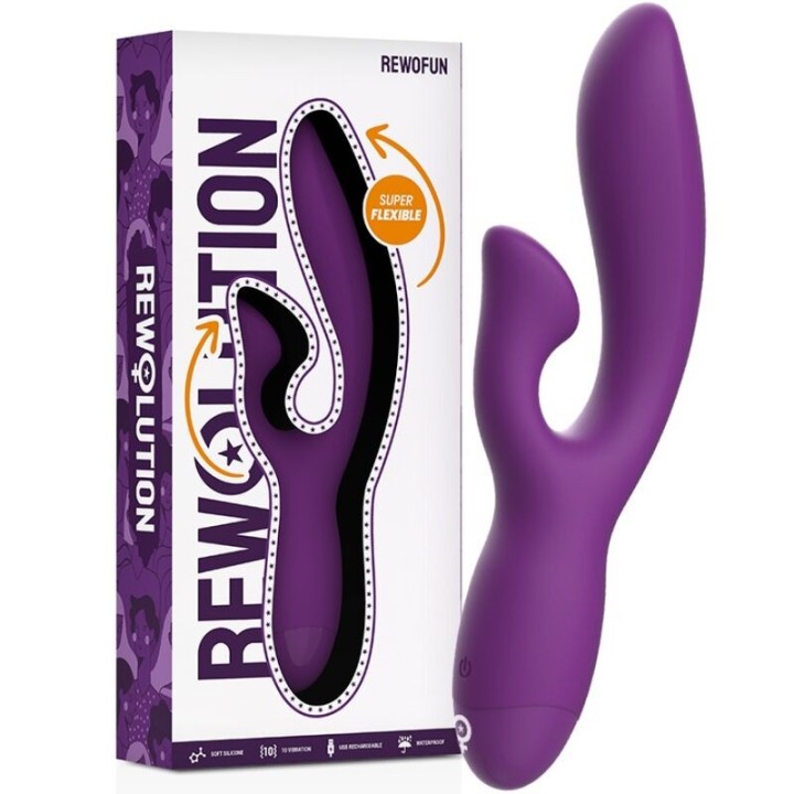 Rewofun Flexibler Vibrator mit Rabbit von Rewolution | Fesselliebe.de
