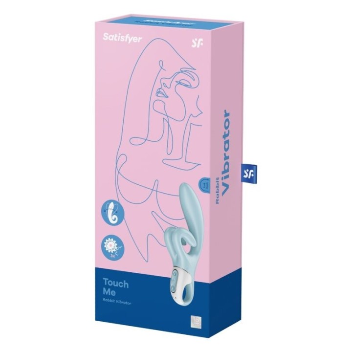 Touch Me Rabbit Vibration Blau von Satisfyer Vibrator | Fesselliebe.de