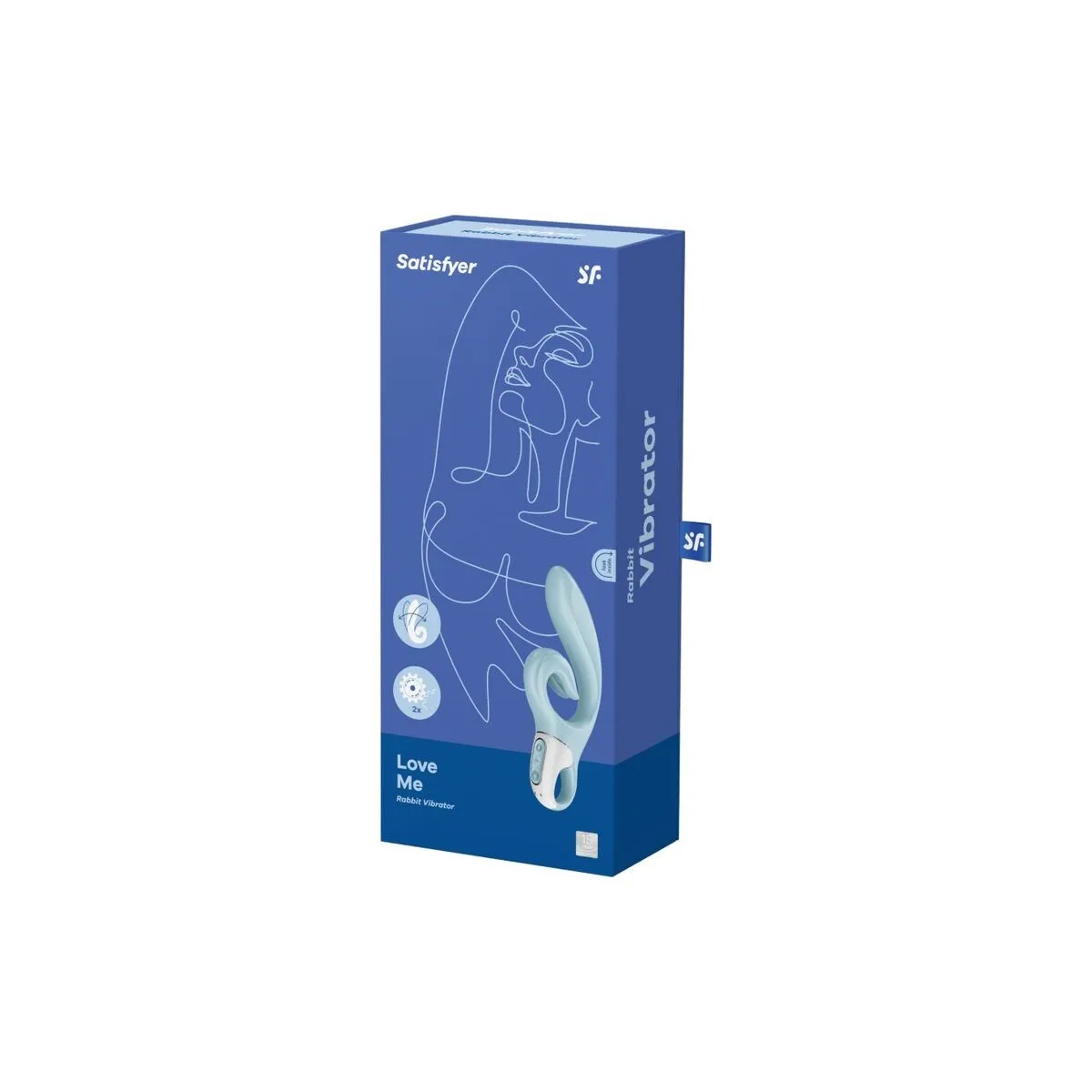 Love Me Rabbit Vibration Blau von Satisfyer Vibrator | Fesselliebe.de