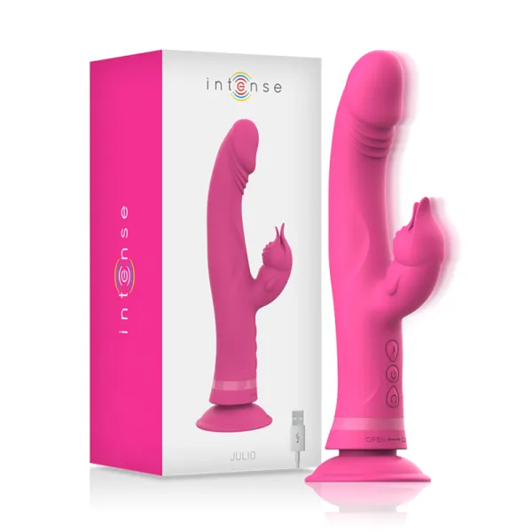 Julio Rabbit Vibrator Rosa Silikon von Intense Fun | Fesselliebe.de