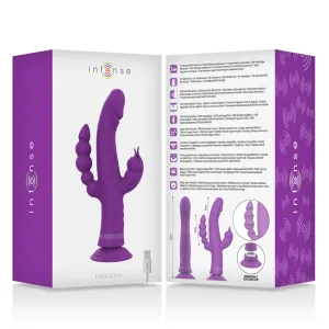 Casanova Rabbit Silikonvibrator Dreifachmotor Lila von Intense Fun
