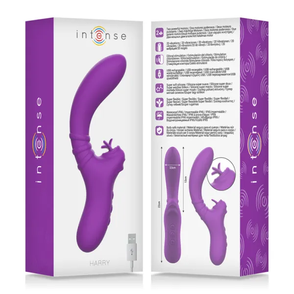 Harry Flexibler Vibrator mit Lila Zunge von Intense Fun | Fesselliebe.de