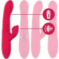 Dua Multifunktions-Wiederaufladbarer Auf- und Ab-Vibrator mit Roter Zunge von Intense Fun