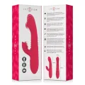 Dua Multifunktions-Wiederaufladbarer Auf- und Ab-Vibrator mit Roter Zunge von Intense Fun