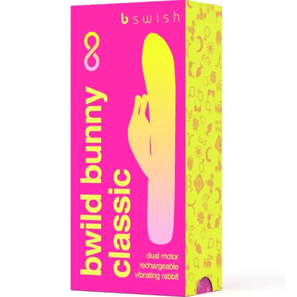 Bwild Bunny Infinite Klassischer wiederaufladbarer Vibrator Rosa Silikon von B Swish | Fesselliebe.de