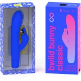 Bwild Bunny Infinite Klassischer wiederaufladbarer Vibrator aus Blauem Silikon von B Swish | Fesselliebe.de
