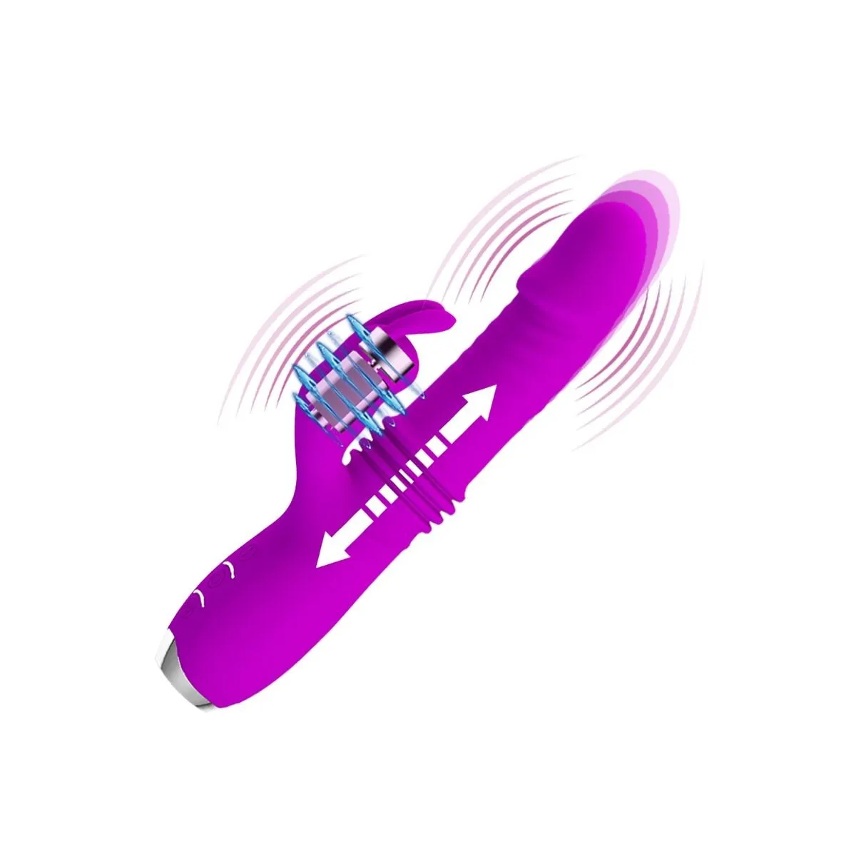 Dorothy Purple wiederaufladbarer Rabbitvibrator von Pretty Love C-Type | Fesselliebe.de