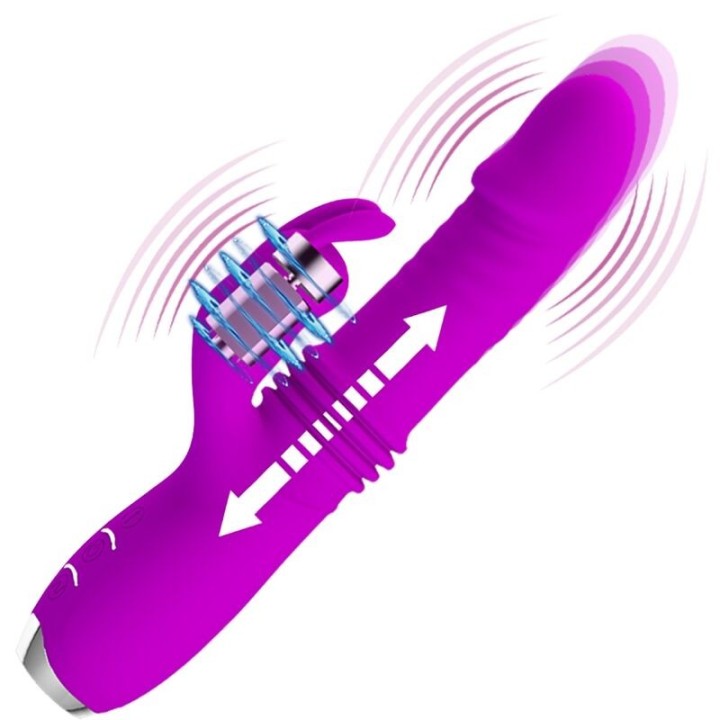 Dorothy Purple wiederaufladbarer Rabbitvibrator von Pretty Love C-Type | Fesselliebe.de