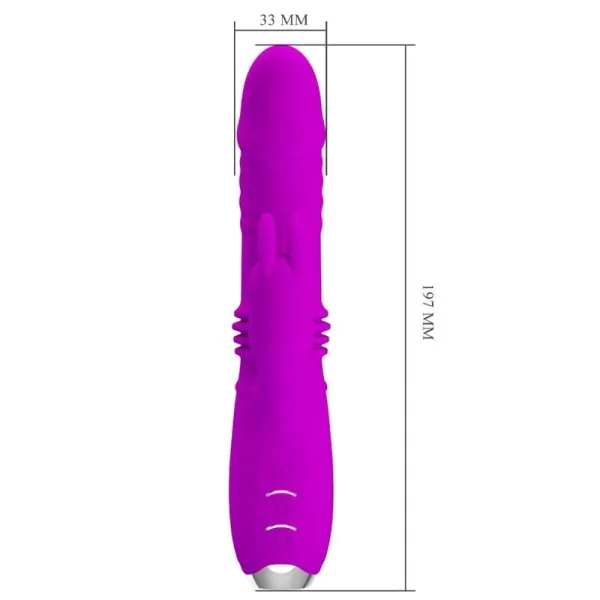 Dorothy Purple wiederaufladbarer Rabbitvibrator von Pretty Love C-Type | Fesselliebe.de