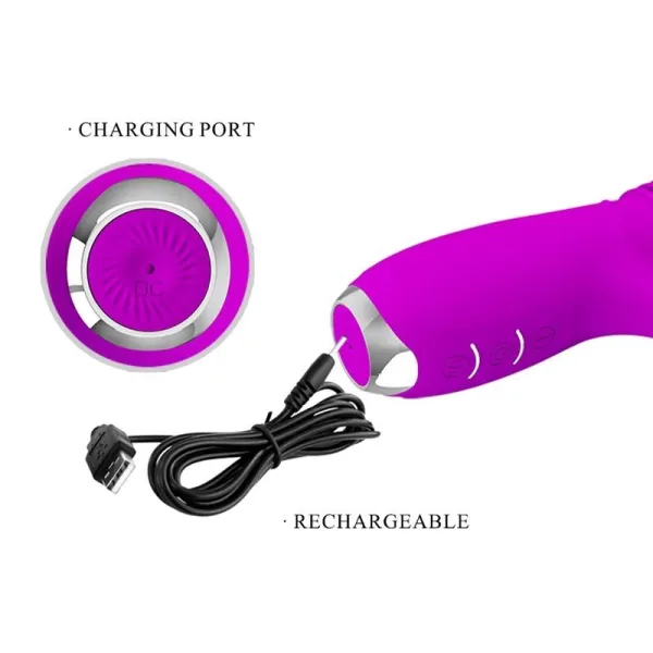 Dorothy Purple wiederaufladbarer Rabbitvibrator von Pretty Love C-Type | Fesselliebe.de
