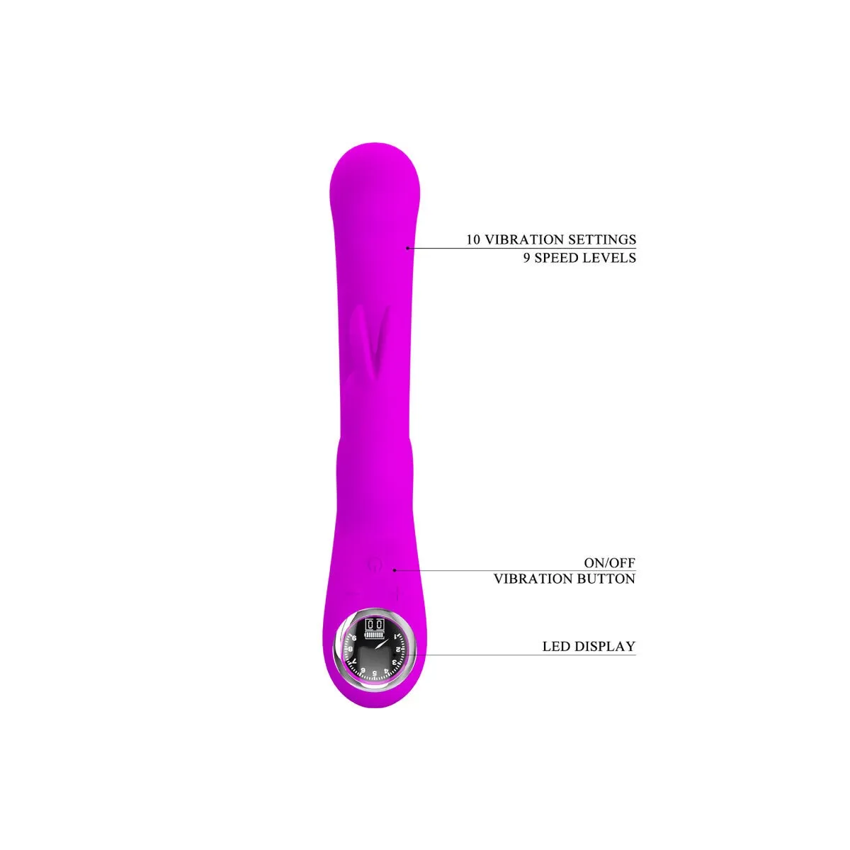 Lamar Rabbit Vibrator & Violetter G-Spot von Pretty Love Flirtation | Fesselliebe.de