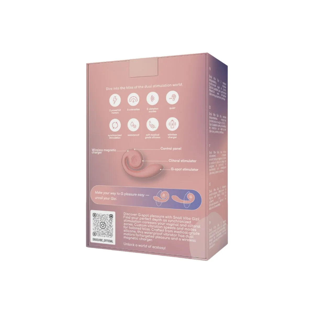 Gizi Dual Stimulator Rosa von Snail Vibe | Fesselliebe.de