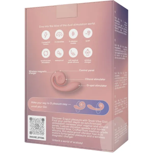 Gizi Dual Stimulator Rosa von Snail Vibe | Fesselliebe.de