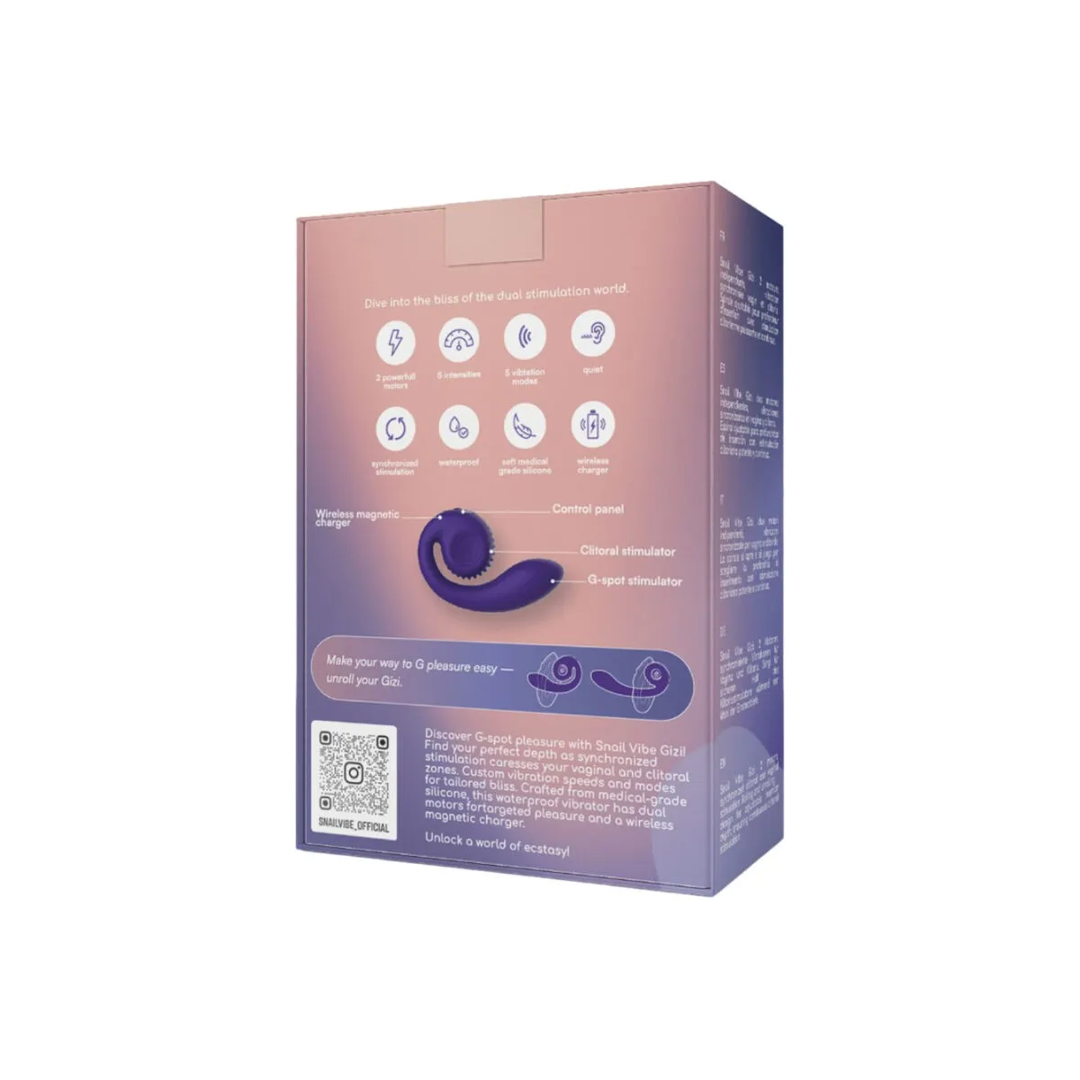 Gizi Dual Stimulator Violett von Snail Vibe | Fesselliebe.de