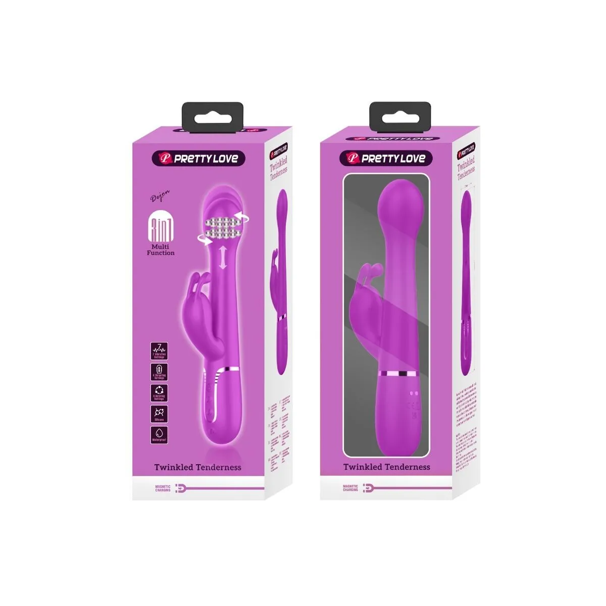 Dejon Rabbit Vibrator 3 In 1 Multifunktionsviolett von Pretty Love Flirtation | Fesselliebe.de